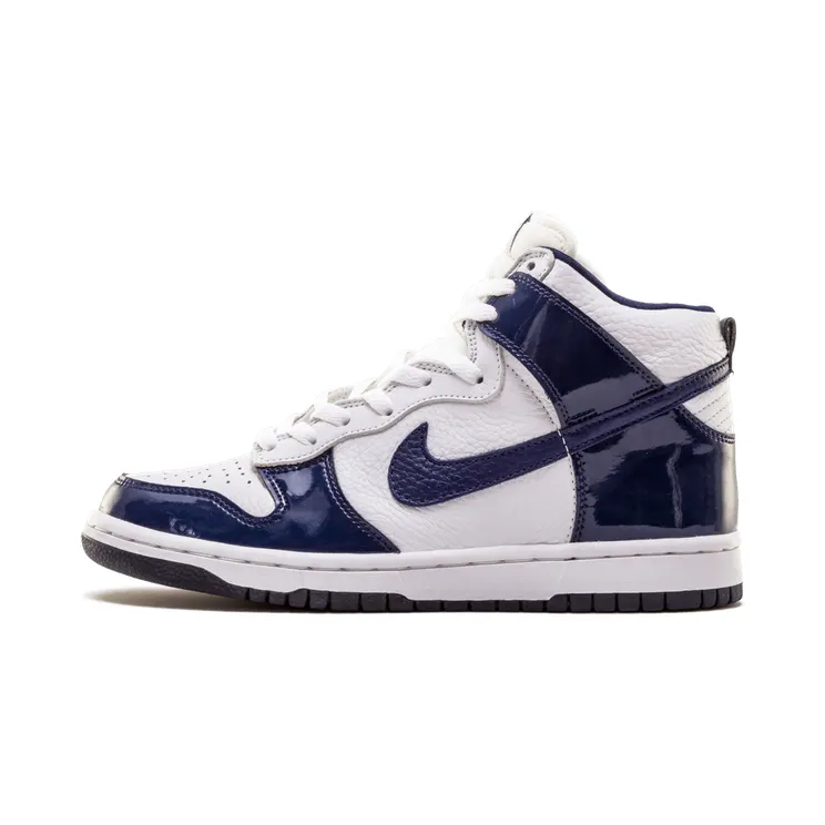 Nike Dunk High “WHITE / MIDNIGHT NAVY” (304093-141)
