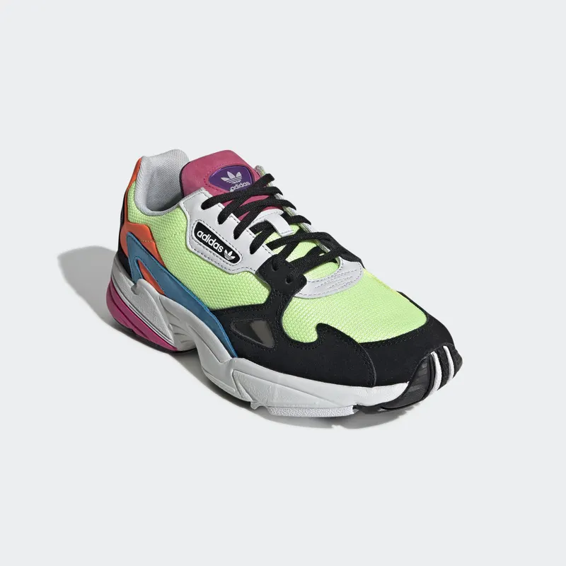 adidas Falcon Hi Res Yellow Multi-Color (W) Hi-Res Yellow/Hi-Res Yellow/Core Black (CG6210)