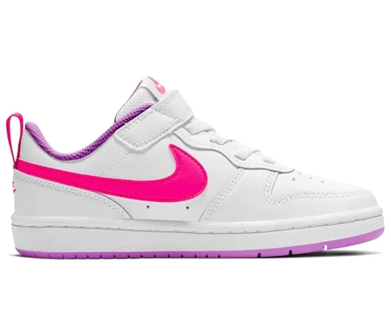 Nike Court Borough Low 2 White Fuchsia Glow (BQ5451-111)