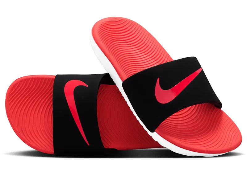 Nike Kawa Slide Black White Bright Crimson (FJ8812-003)