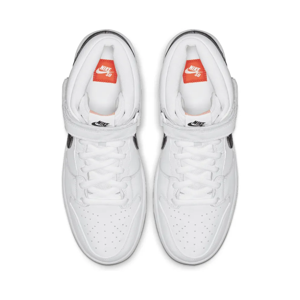 Nike SB Dunk Mid Orange Label White White/Black-White-Gum Light Brown (CD6754-100)