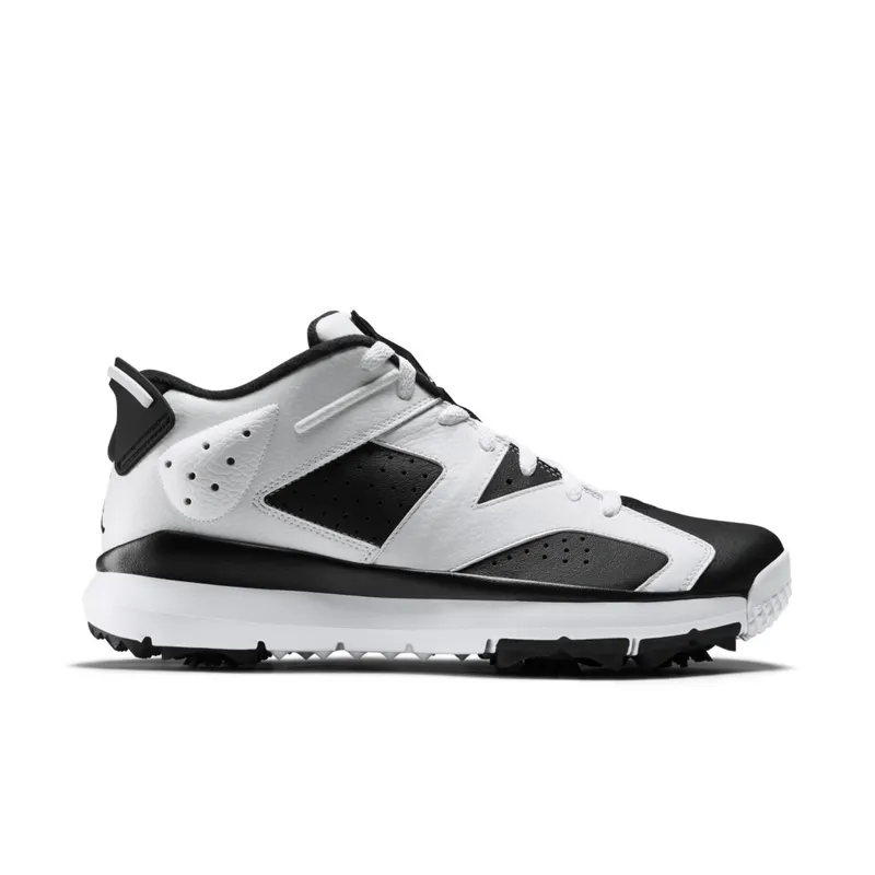 Jordan 6 Retro Golf Cleat Oreo White/Black-Black (800657-110)