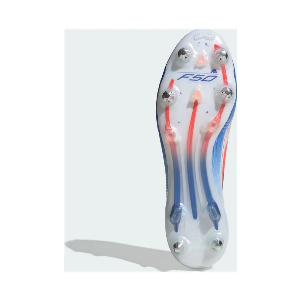 adidas F50 Elite Laceless SG Cloud White Solar Red Lucid Blue (IF1319)