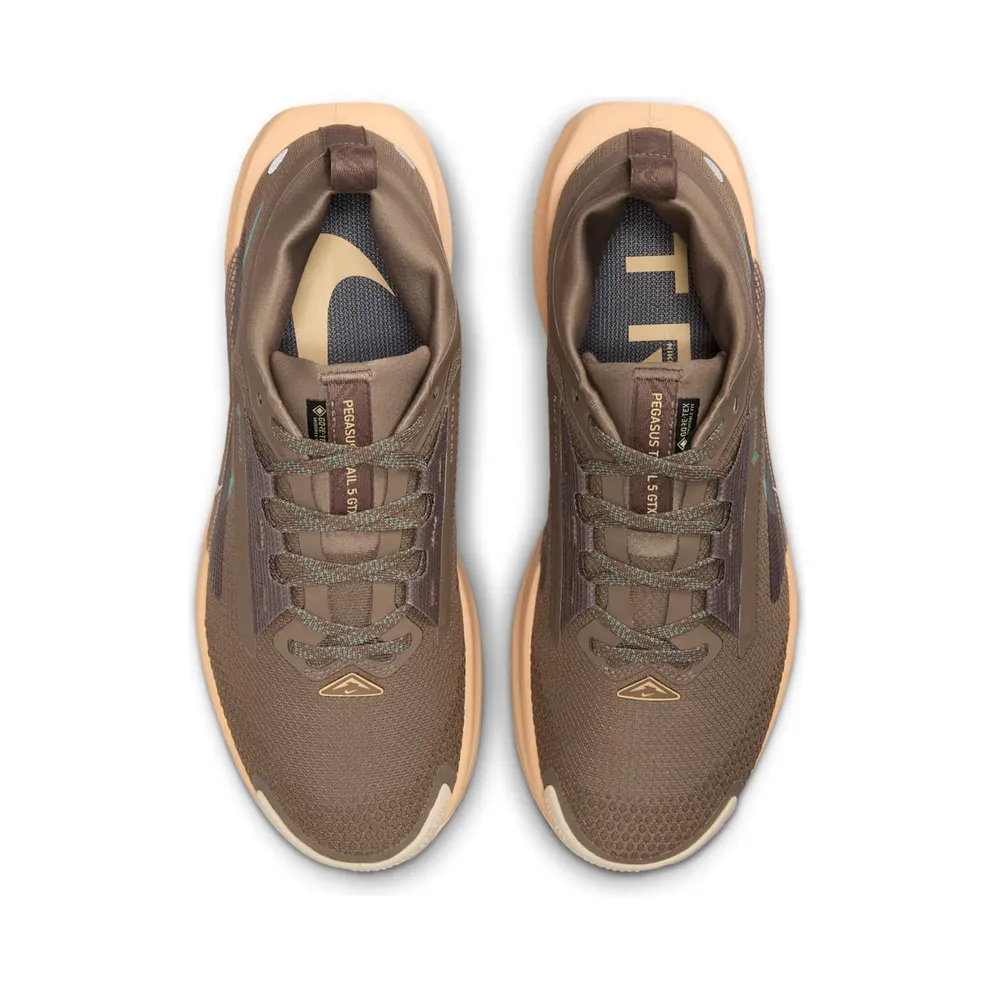 Nike React Pegasus Trail 5 Gore-Tex Mink Brown Orange Chalk Pearl White Cannon (FQ0912-200)