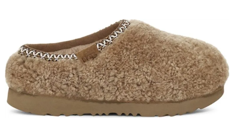 UGG Tasman Maxi Curly Slide Chestnut (1158256T-CHE)