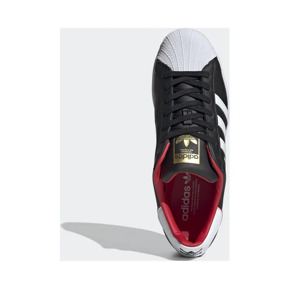 adidas Superstar Valentines Day Black (2020) Core Black/Cloud White/Scarlet (FW6385)