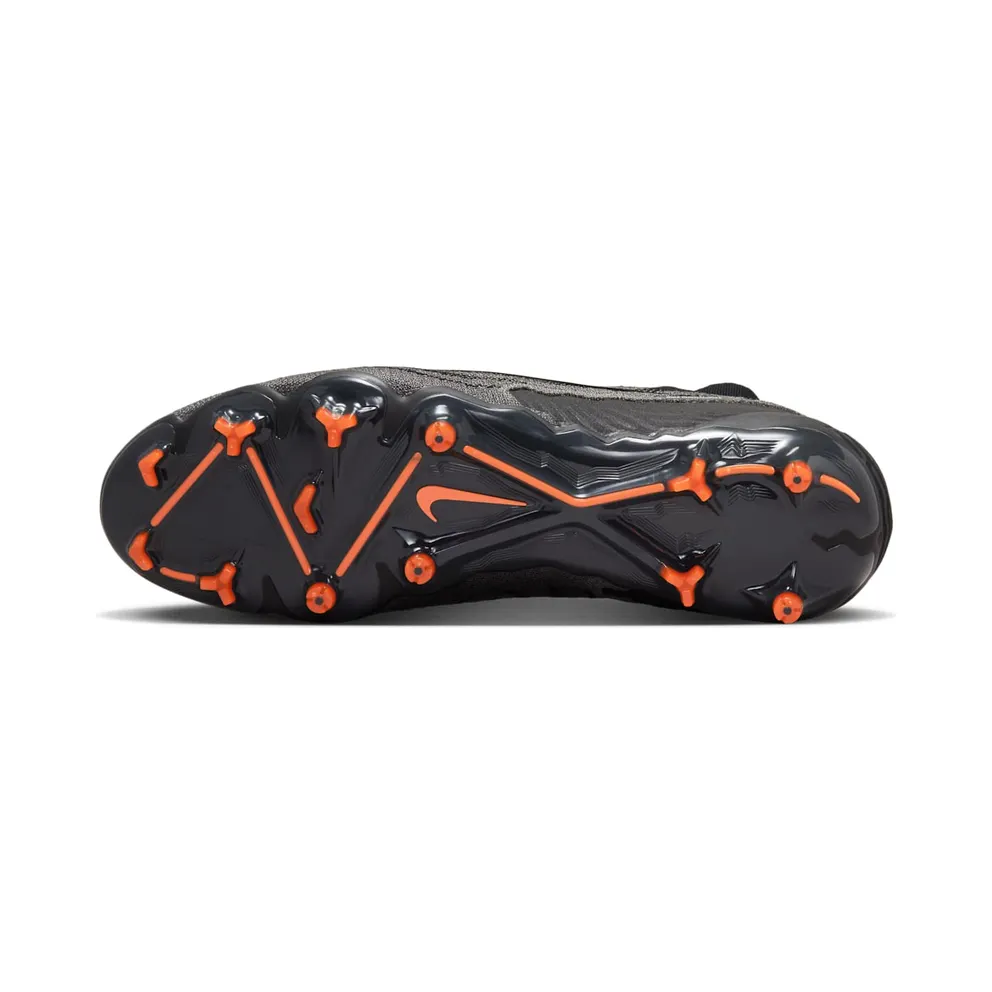 Nike Gripknit Phantom GX Elite Dynamic Fit FG Black Dark Smoke Grey Total Orange (DC9969-010)