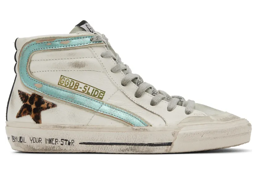 Golden Goose Gray Slide High-Top Sneakers (GWF00211.F003230.81784)