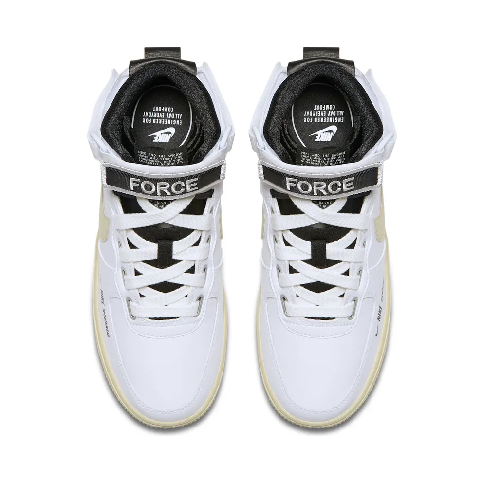Nike Air Force 1 High Utility White Light Cream (W) White/Light Cream-Black-White (AJ7311-100)