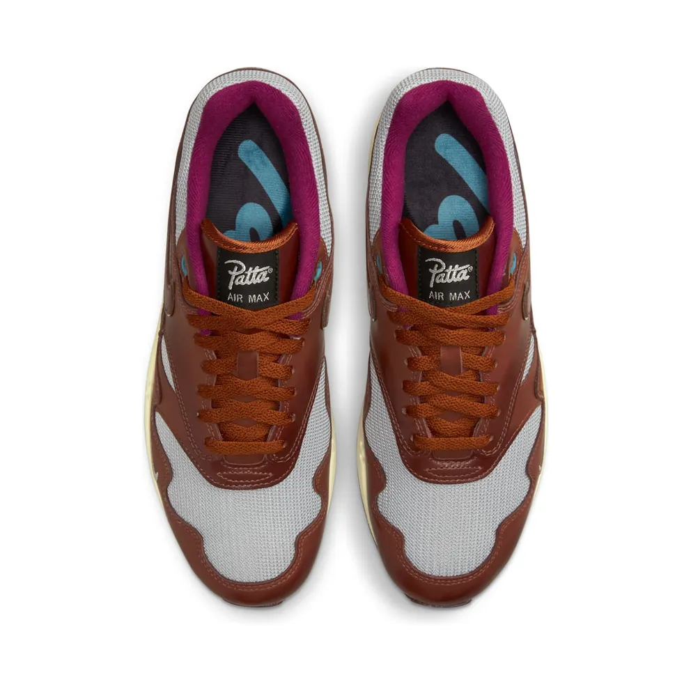 Nike Air Max 1 x Patta Dark Russet/Metallic Silver/Dark Russet