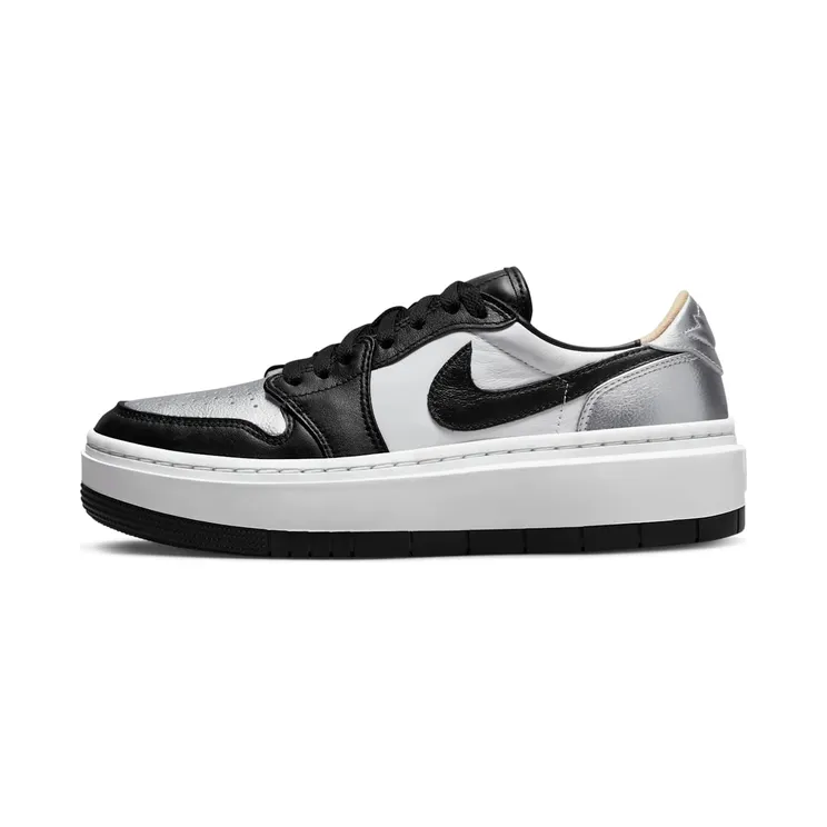 AIR Jordan 1 ELEVATE LOW Silver Toe “Metallic Silver / White / White Onyx / Black” (DQ8561-001)