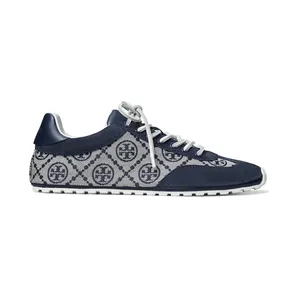 Tory Burch Field Sneakers Navy T Monogram (174889-400)