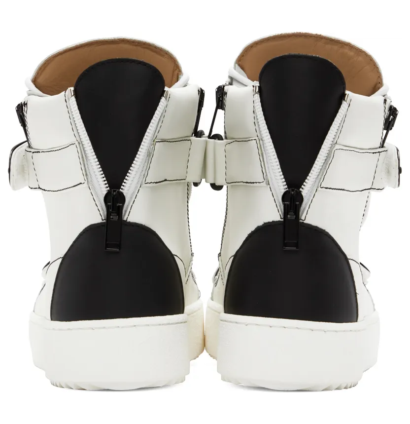 Giuseppe Zanotti White Coby High Sneakers (RM20004-92185) (2)