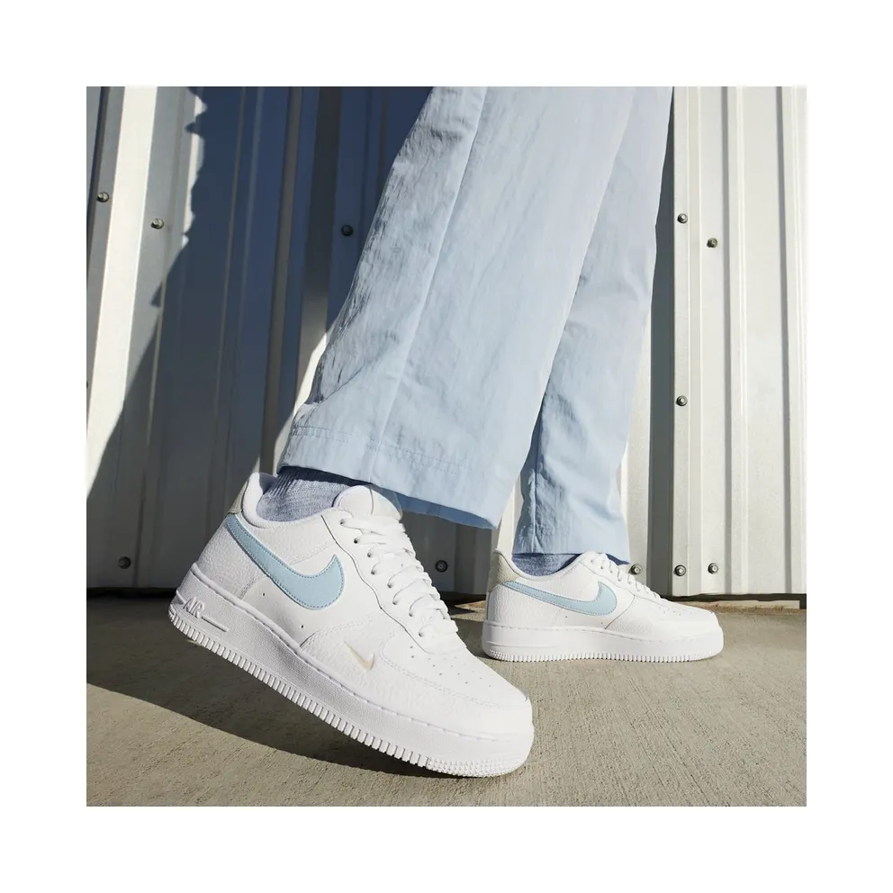 Nike Air Force 1 Low White Light Armory Blue Mini Swoosh (HF0022-100)