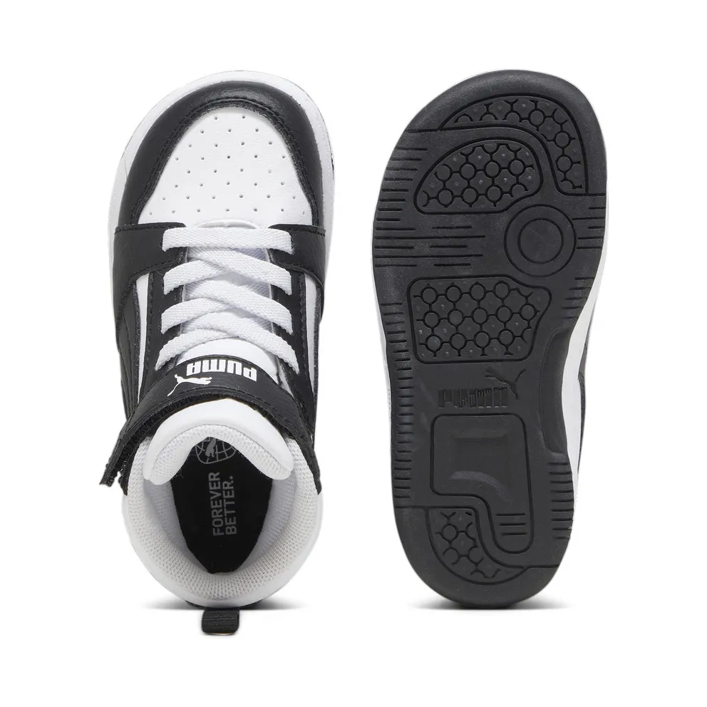 Puma Rebound V6 Mid “Puma White / Puma Black / Shadow Gray” (396542_01)