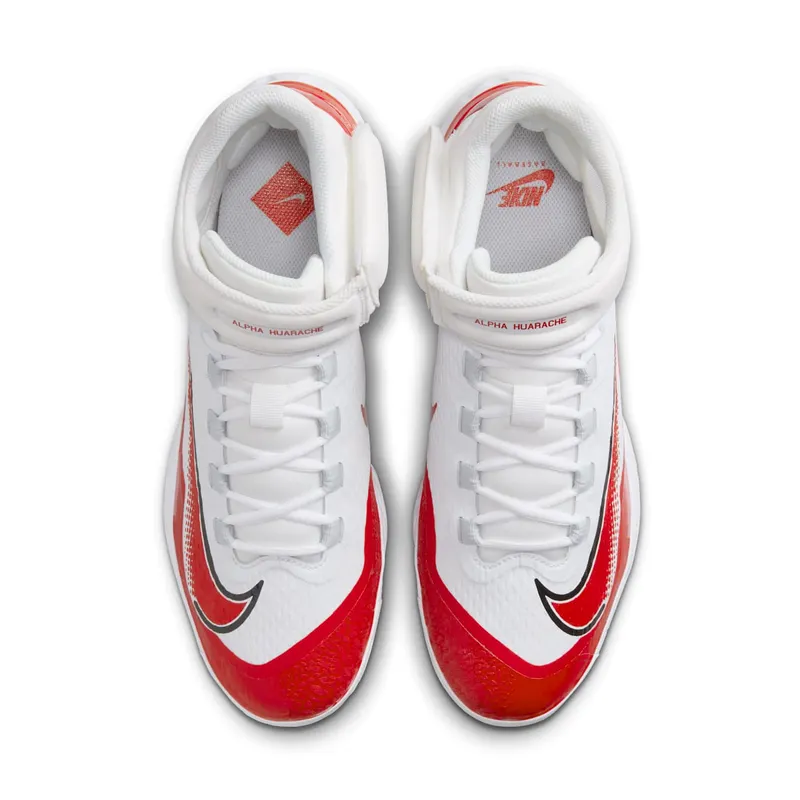 Nike Alpha Huarache Elite 4 White University Red (FD2744-105)