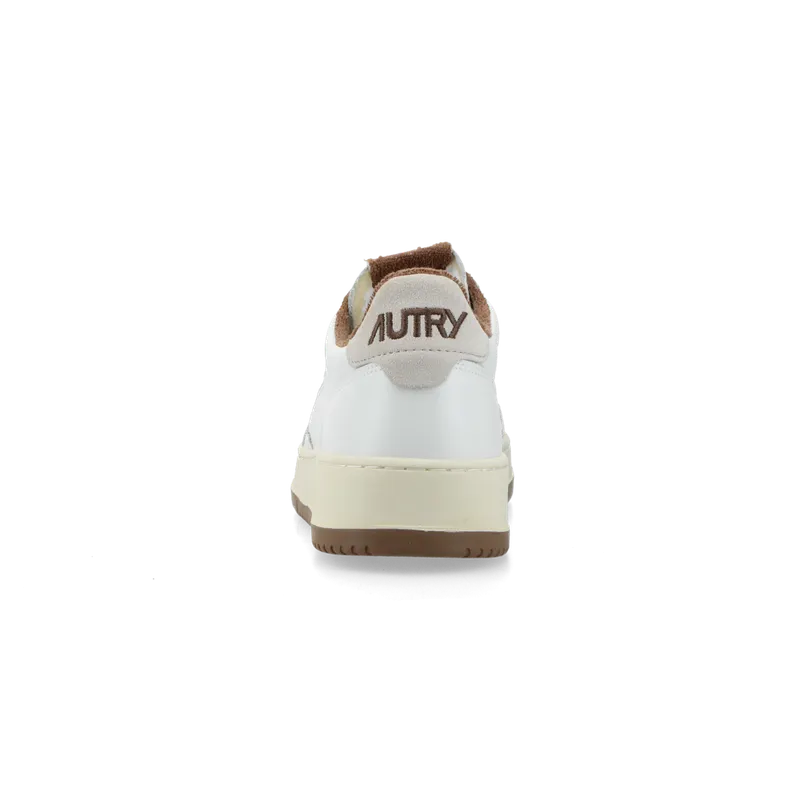 Autry Medalist Low (White / Brown) – AULMVS03