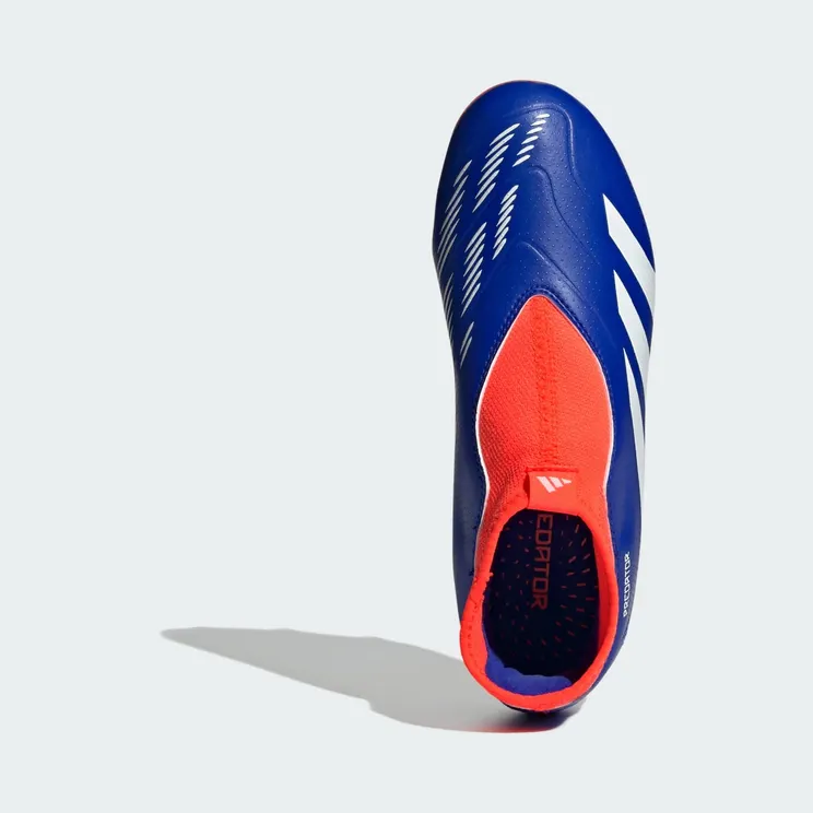 adidas Predator League Laceless FG Lucid Blue Cloud White Solar Red (IF6356)
