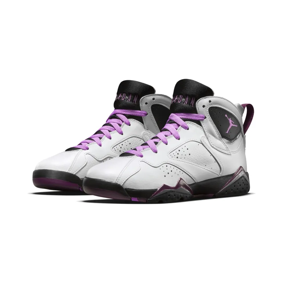 Jordan 7 Retro Fuchsia Glow (GS) White/Fuchsia Glow-Black-Mulberry (442960-127)
