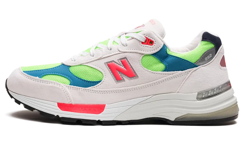 New Balance 992 White Neon Cyan (M992DA)