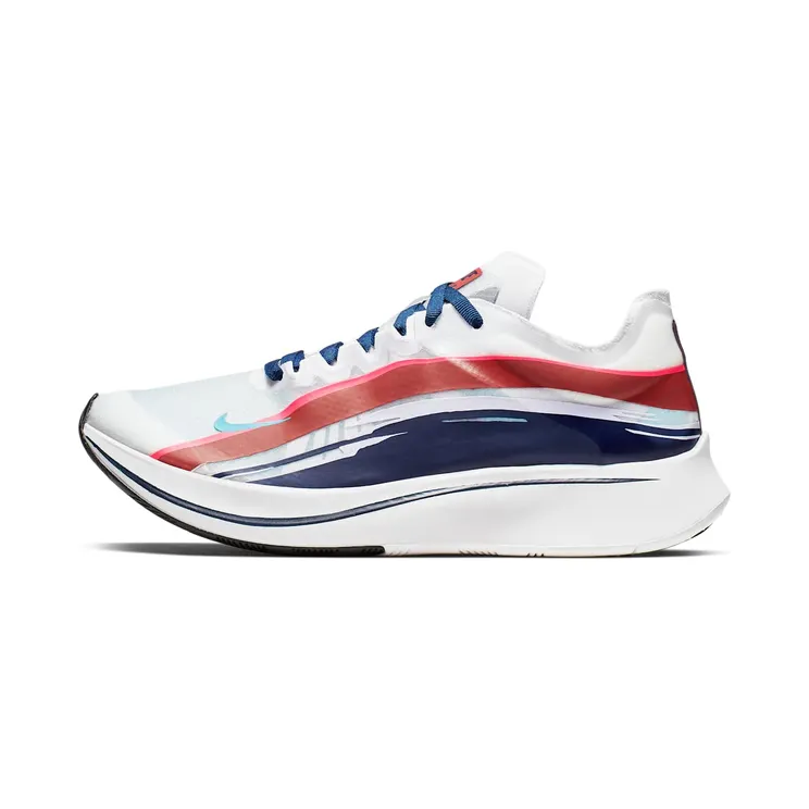 Nike Zoom Fly SP AS Graphic Streaks (W) “White / Black / Blue Fury” (BQ7940-140)