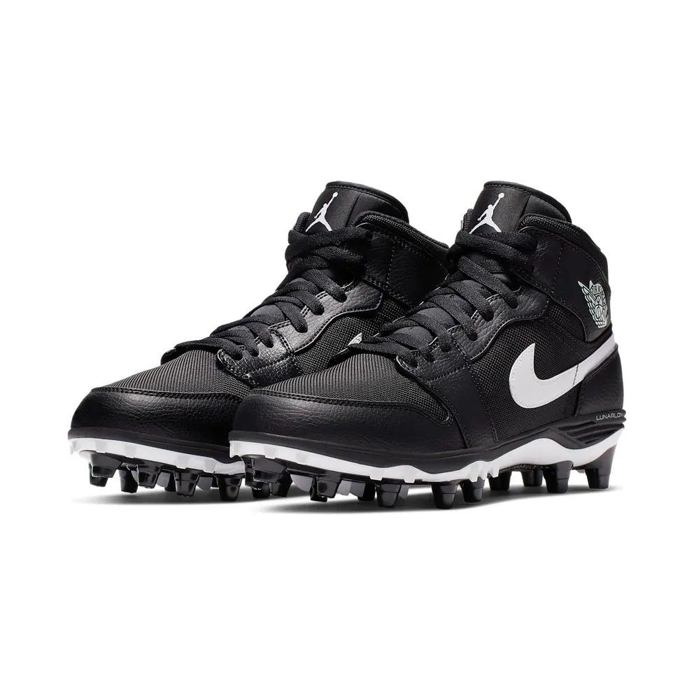 Jordan 1 TD Mid Black White Black/White-White (AR5604-001)