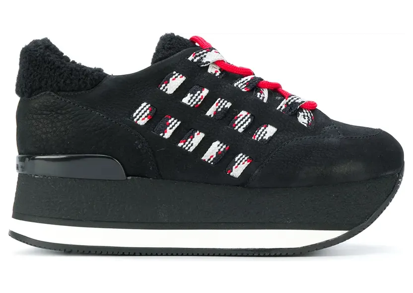 Hogan mit Platteausohle “Black” (GYW3280J720HTB999)