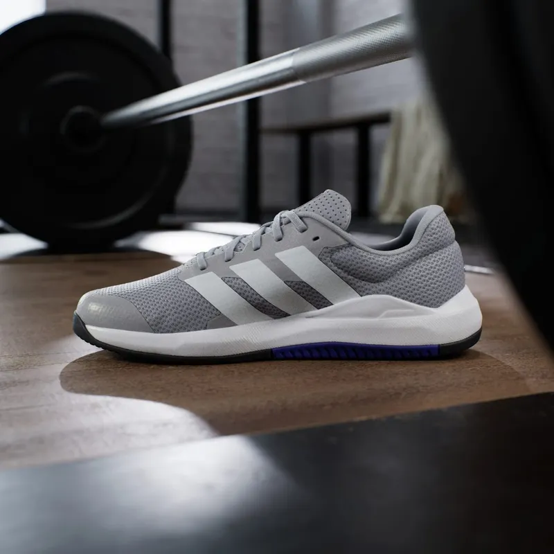Adidas Dropset Base Training Shoes Halo Silver / Cloud White / Pure Purple (KJ9169)