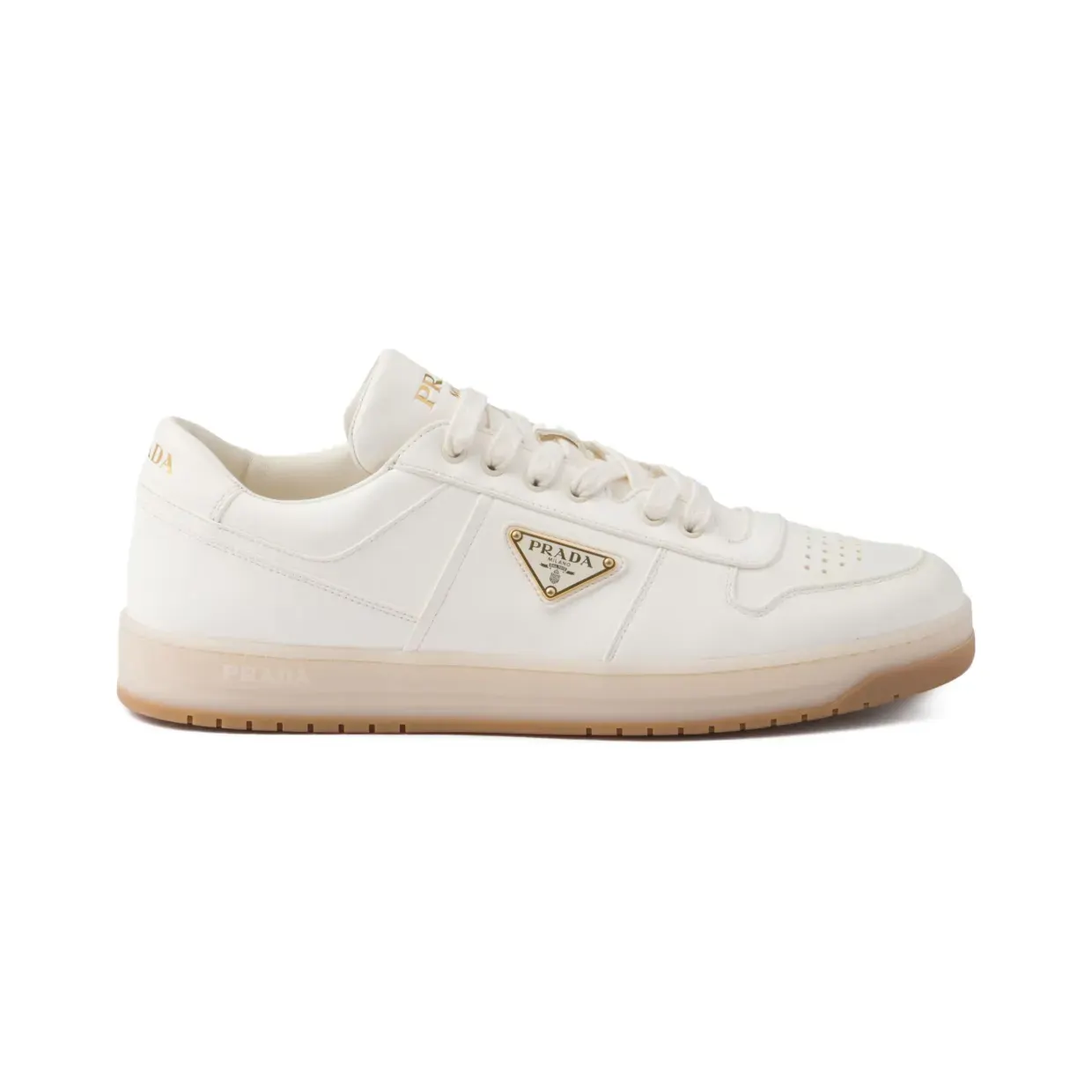 Prada Downtown low-top sneakers – Beige (2EE364038)