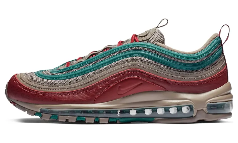 Nike Air Max 97 Light Taupe Geode Teal Team Red