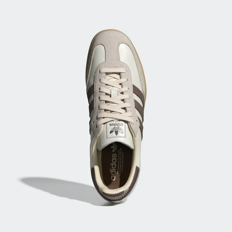 Adidas SAMBA OG Shoes Cloud White / Earth Strata / Gum (IH6845)