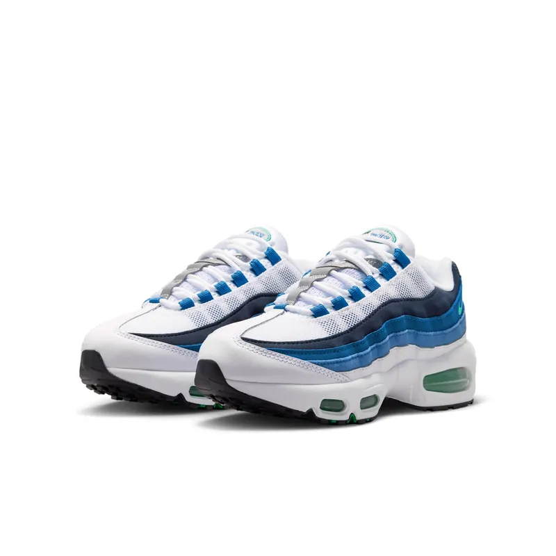 Nike Air Max 95 White / Emerald Green / Lake Blue (IU7899-100)