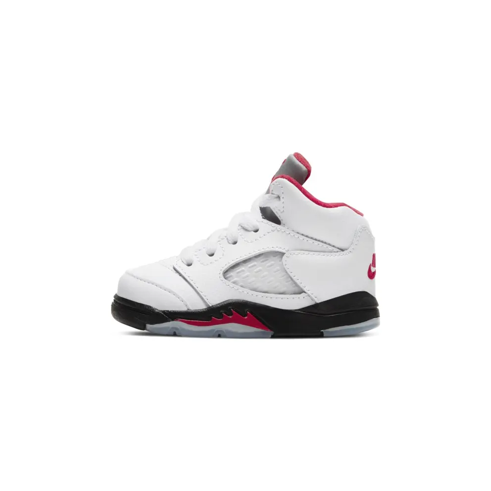 Air Jordan V 5 Retro Fire Red Silver Tongue (TD) (2020) (440890-102)