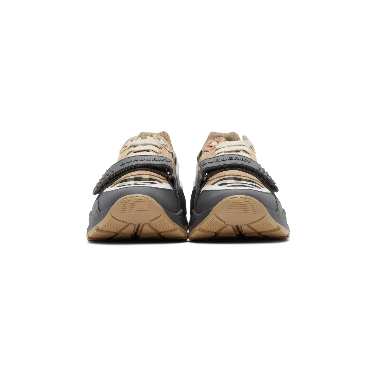 Burberry Beige Check Ramsay Sneakers (8031098) (2)