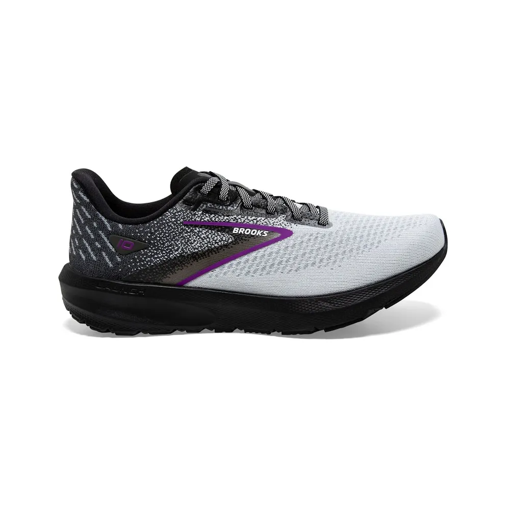 Brooks Launch 10 Black White Violet (120398-1B-085)