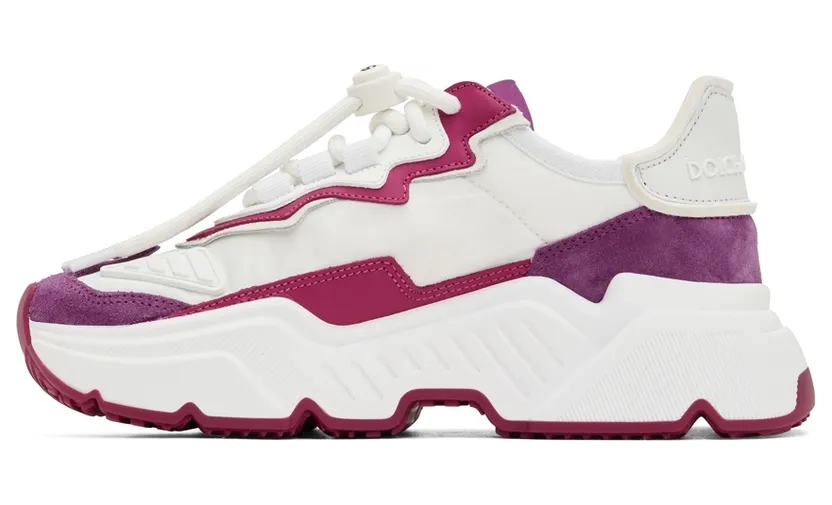 Dolce & Gabbana White & Pink Daymaster Low-Top Sneakers (CK1908 AQ161) (3)