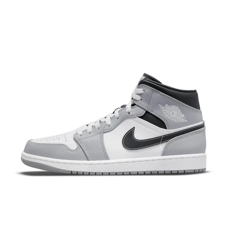 Air Jordan 1 Mid Smoke Grey Black (554724-078)