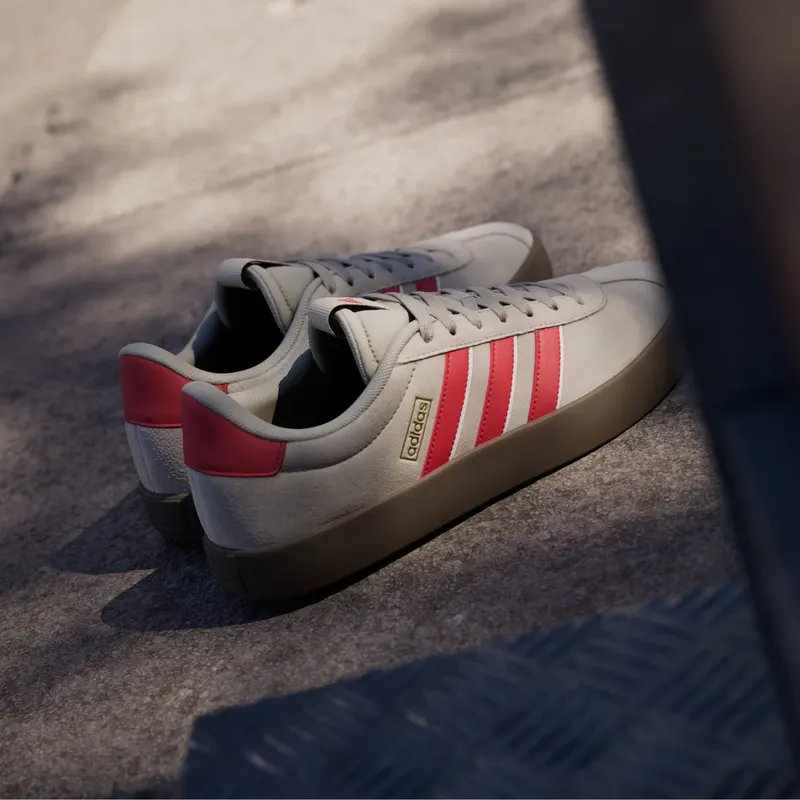 Adidas VL Court 3.0 Wonder Beige / Better Scarlet / Core White (JR8644)