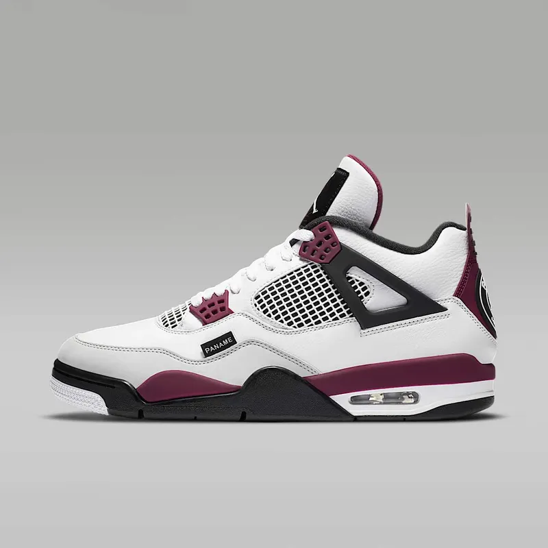 Jordan 4 Retro PSG Paris Saint-Germain White/Black-Metallic Gold-Bordeaux (CZ5624-100)