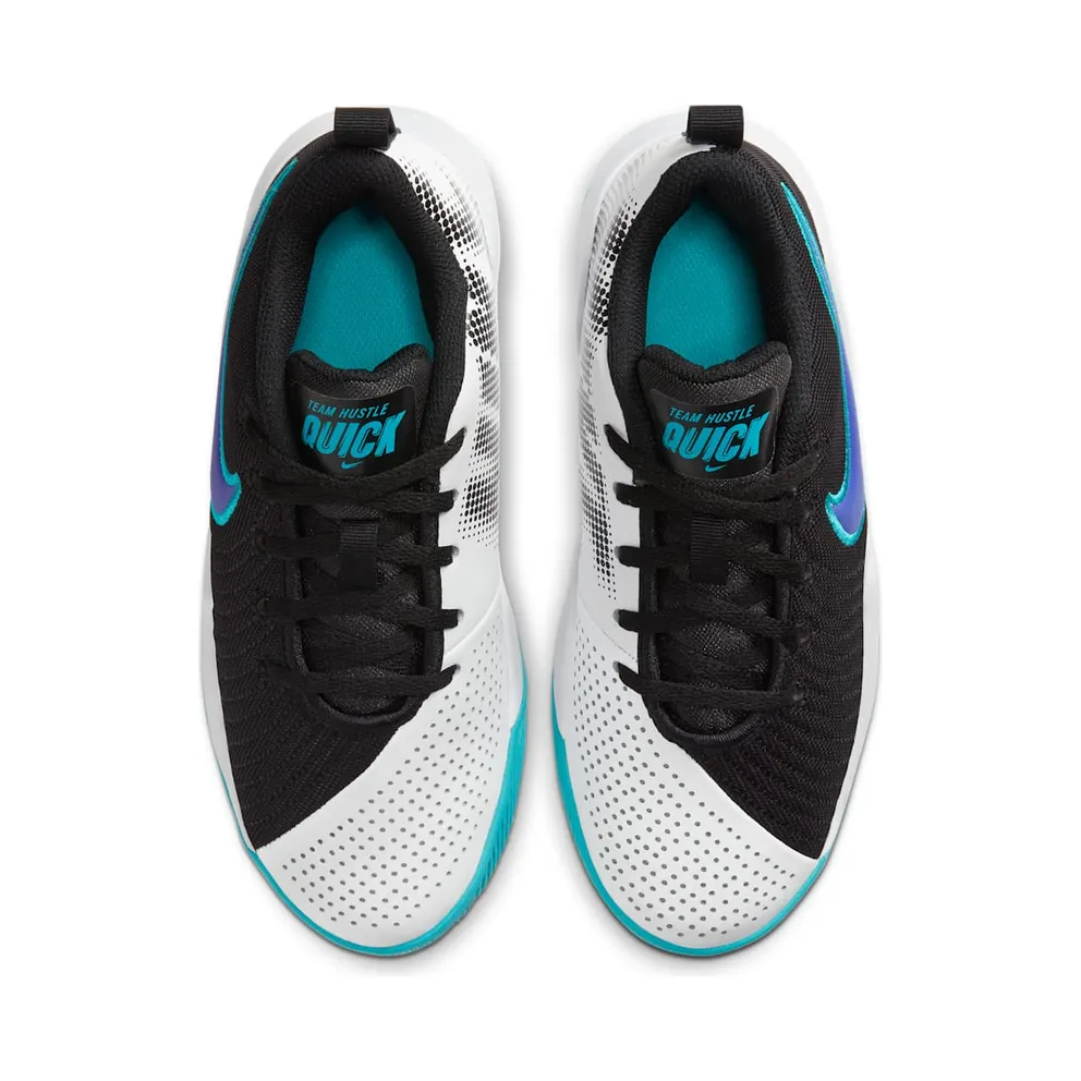 Nike Team Hustle Quick 2 Black Oracle Aqua (GS) Black/Oracle Aqua/White (AT5298-009)
