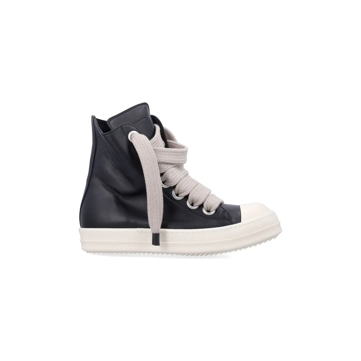 Rick Owens Jumbo Lace Sneakers Black Milk (RU02E1892 LCOW2 911)