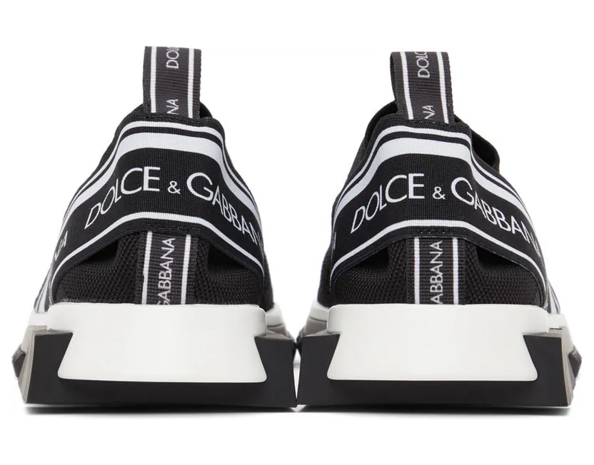 Dolce & Gabbana Black & White Sorrento Sneakers (CS1713 AH677) (4)