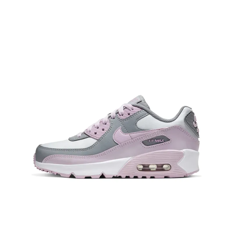 Nike Air Max 90 Leather Particle Grey Iced Lilac (GS) Particle Grey/Iced Lilac-Photon Dust-White (CD6864-002)