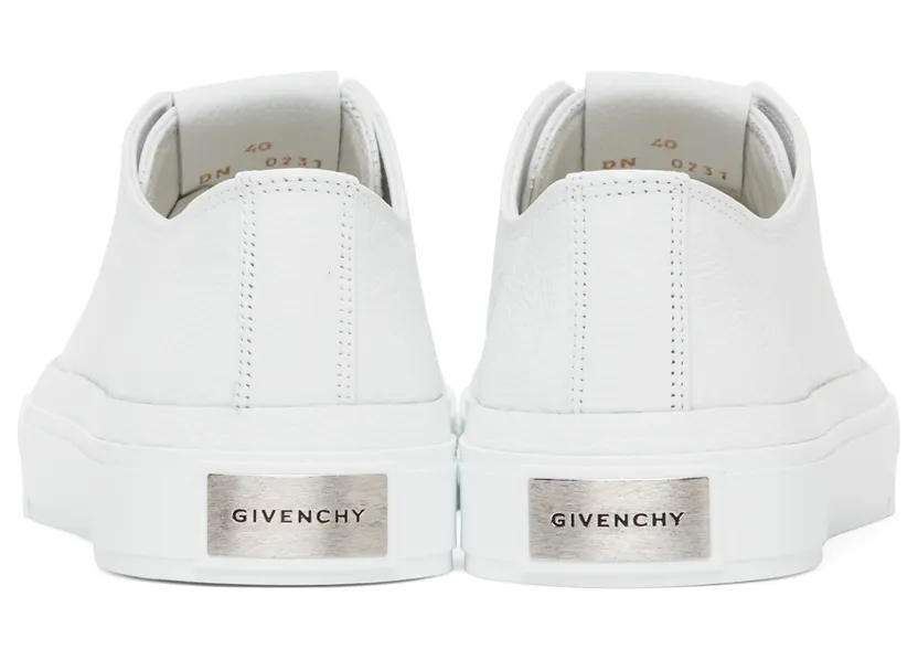 Givenchy White Leather City Sneakers (BH0050H0X2) (4)