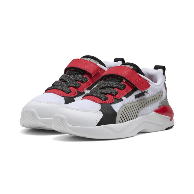 Puma X-Ray 3 MID 90s “Puma White / Gray Echo / For All Time Red” (405024_01)