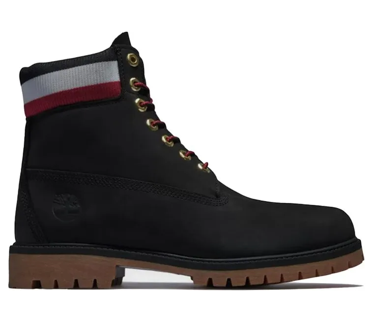 Timberland 6″ Heritage Warm Lined Boot Black Red (TB0A2GZ9-001)