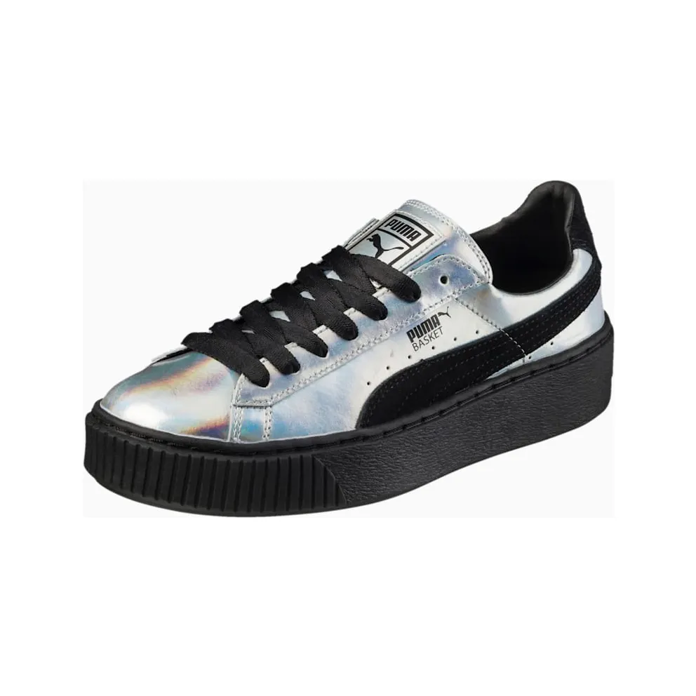 Puma Basket Platform Explosive Black (W) Puma Black (363627-01)