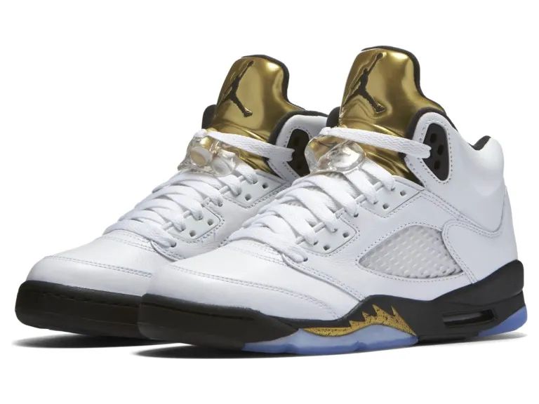 Air Jordan 5 Retro GS Olympic Gold Tongue (440888-133)