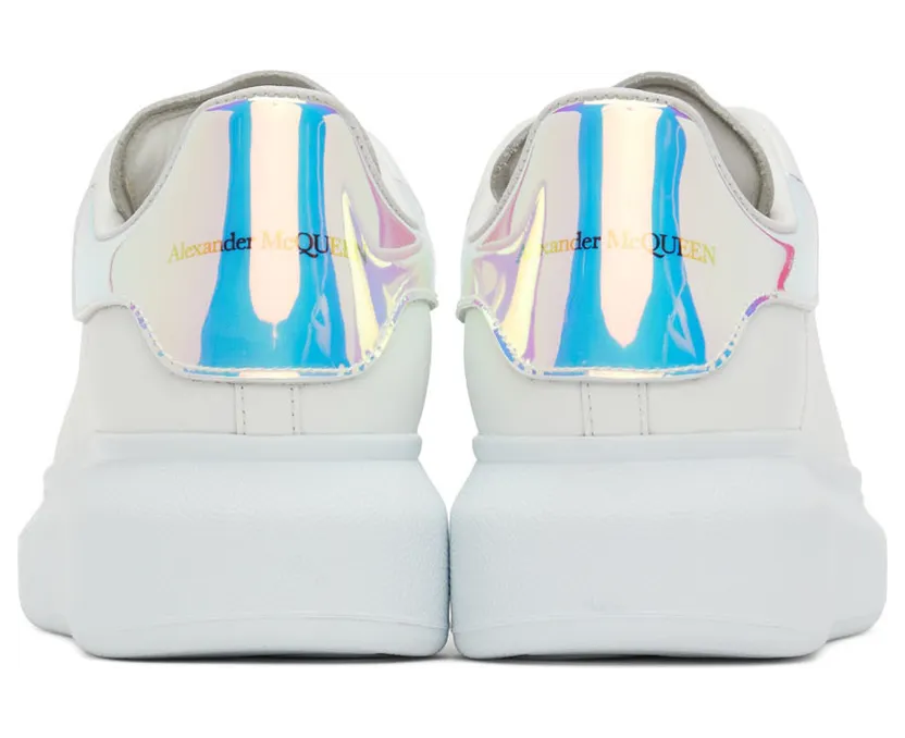 Alexander McQueen SSENSE Exclusive Off-White Holographic Oversized Sneakers (561726WHVI5) (2)