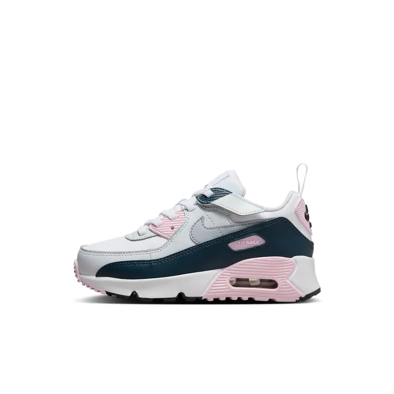 Nike Air Max 90 EasyOn White Pink Foam Armory Navy Wolf Grey (HF6357-104)